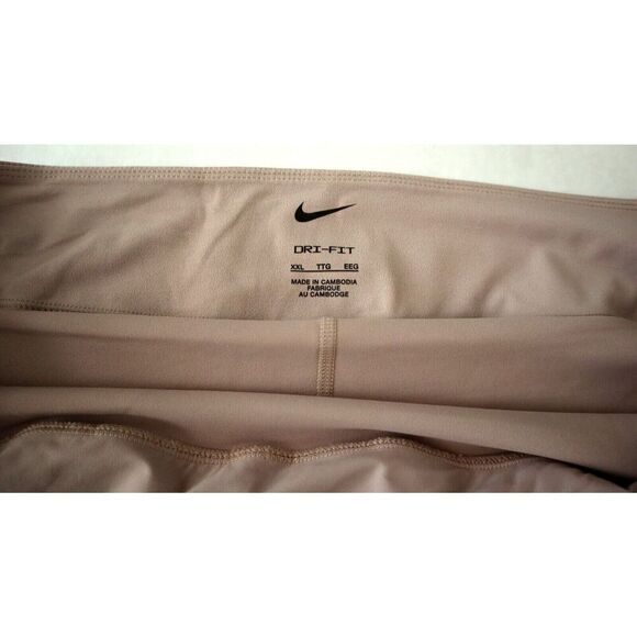 Nike DV9455-272 Women's Sz 2XL Taupe Dri-FIT Bliss Mid-Rise Training Skort - Picture 7 of 12